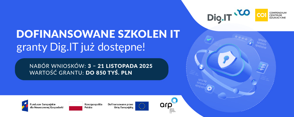 DOFINANSOWANE SZKOLEN IT - granty Dig.IT już dostępne!