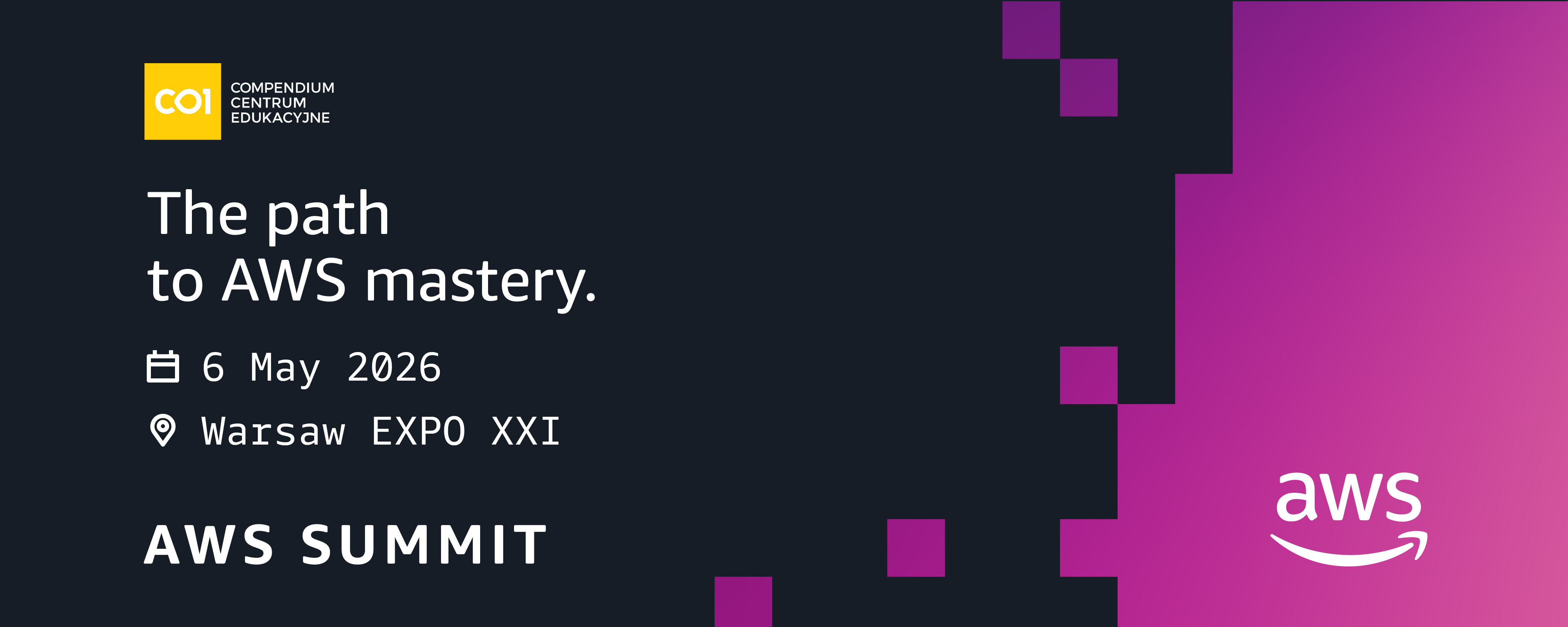 Compendium CE sponsorem na AWS Summit Warsaw 2026 – The path to AWS mastery