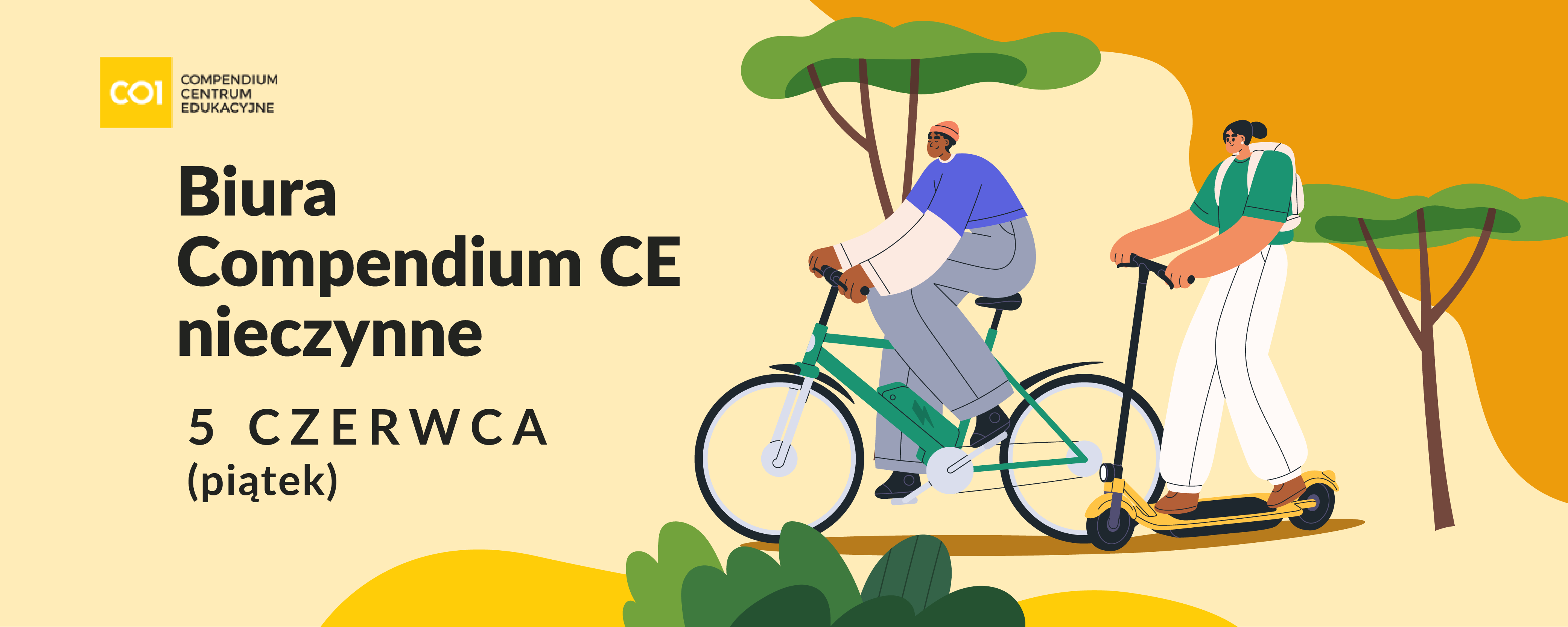 5 CZERWCA BIURA COMPENDIUM CE SĄ NIECZYNNE