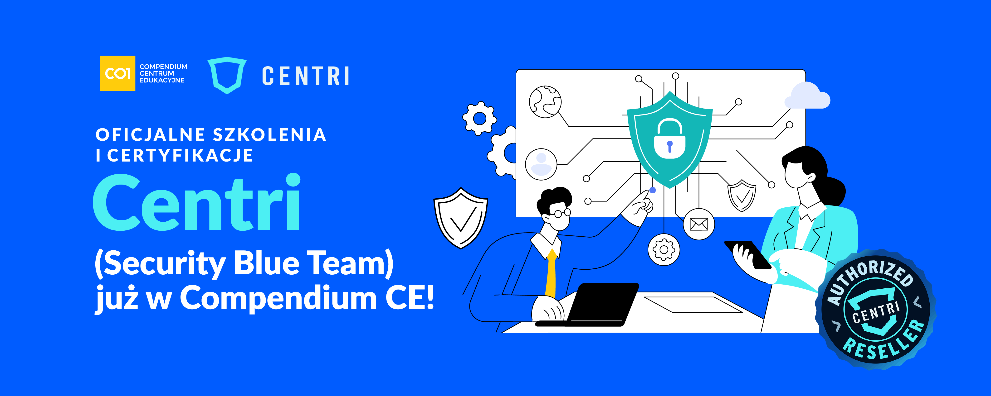Compendium CE rozpoczyna współpracę z Centri - praktyczne szkolenia Blue Team już w naszej ofercie