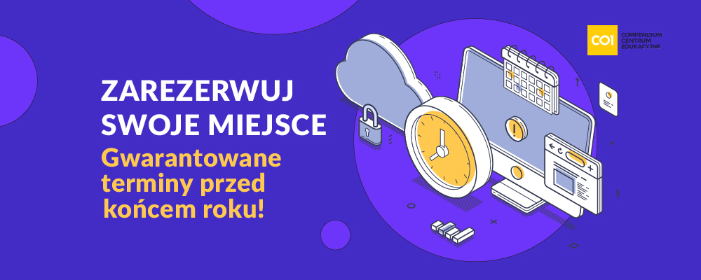 Zarezerwuj swoje miejsce. Gwarantowane terminy przed końcem roku!