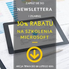 Zapisz się do naszego newslettera i odbierz 30% rabatu