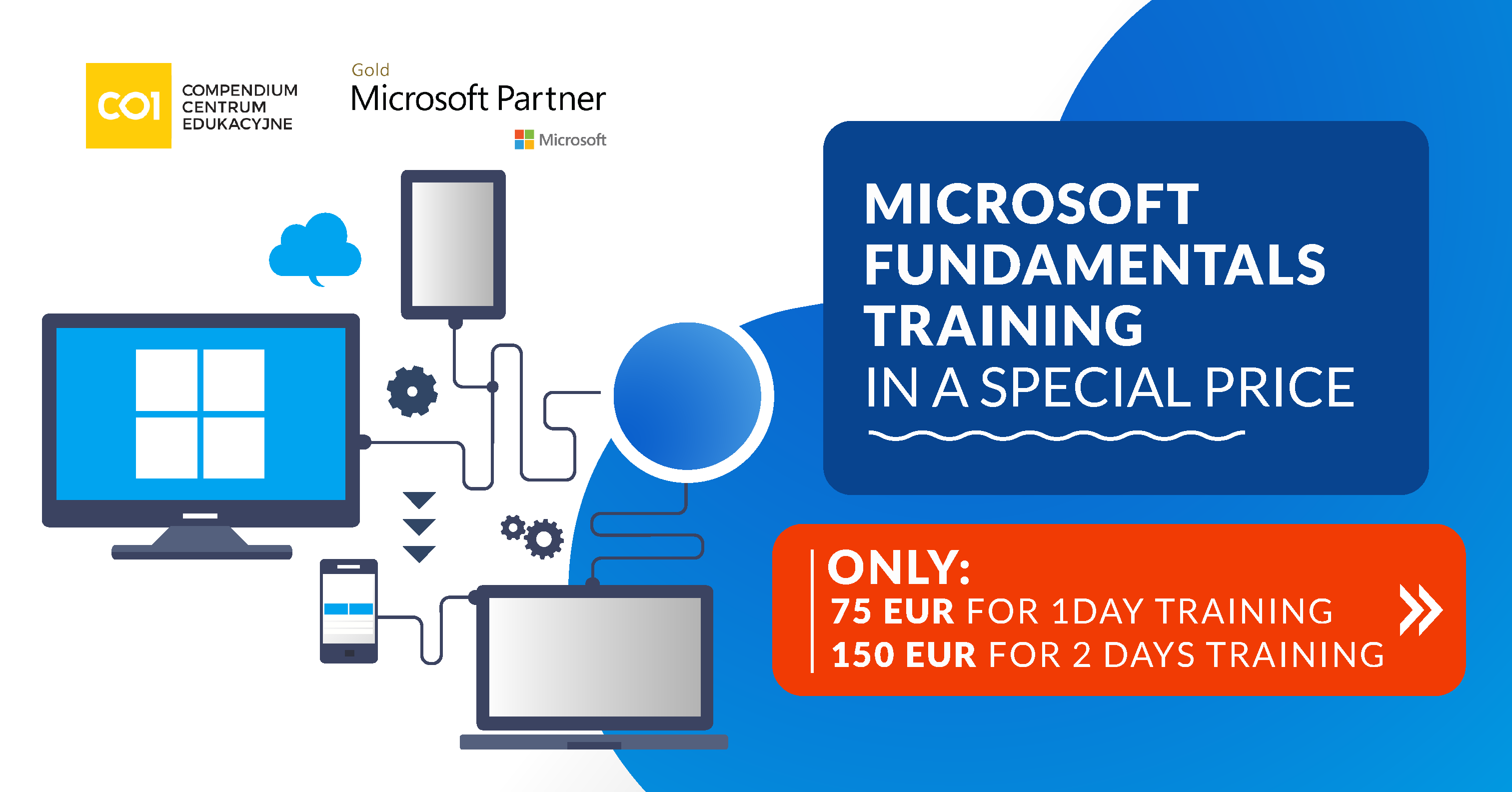 Microsoft Fundamentals training Only 150 EUR per person!