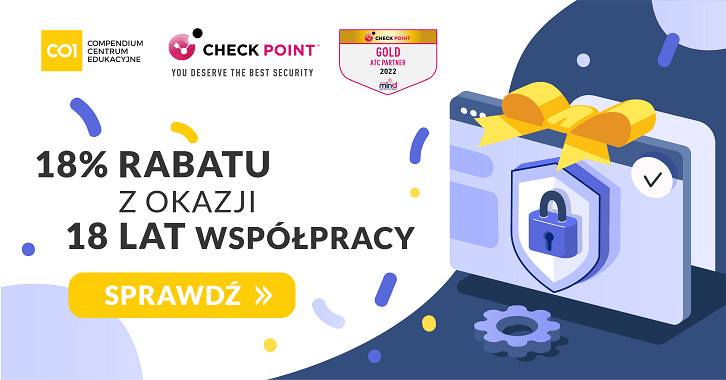 18% rabatu  z okazji  18 lat współpracy”