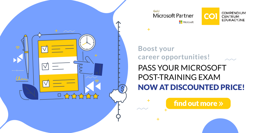 From amateur to expert - Microsoft post-training certification now with a super discount!