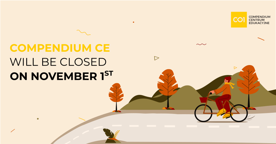 On November 1st Compendium CE offices are closed