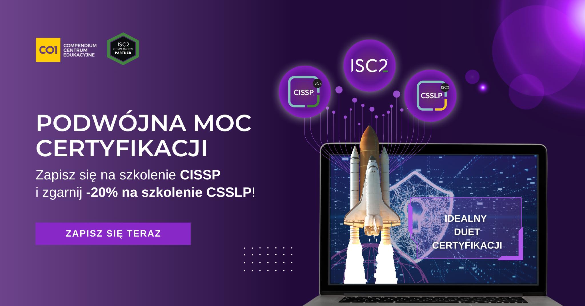 Podwójna moc certyfikacji! -20% na szkolenie CSSLP dla uczestników kursu CISSP