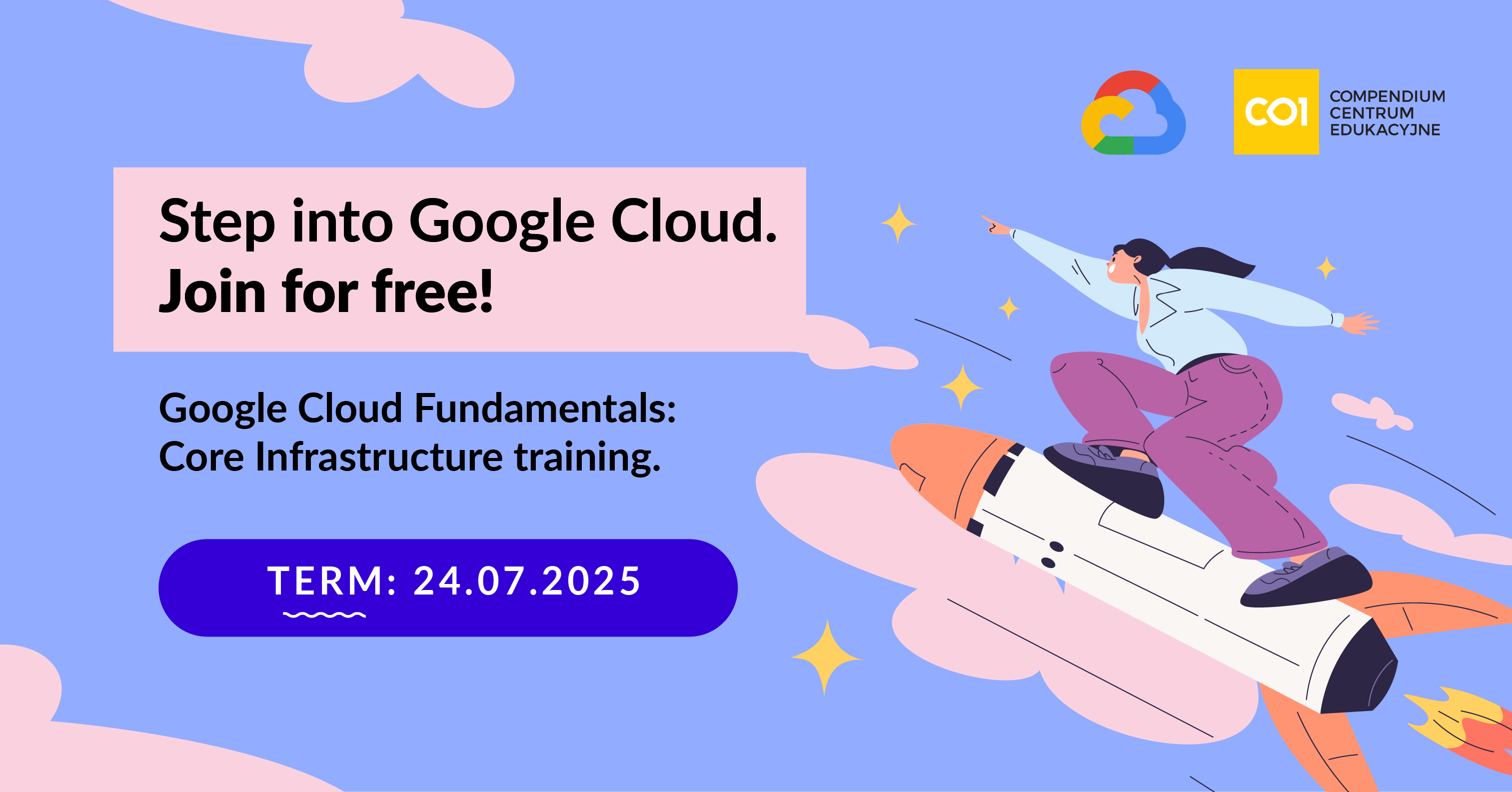 Step into Google Cloud. Join for free!