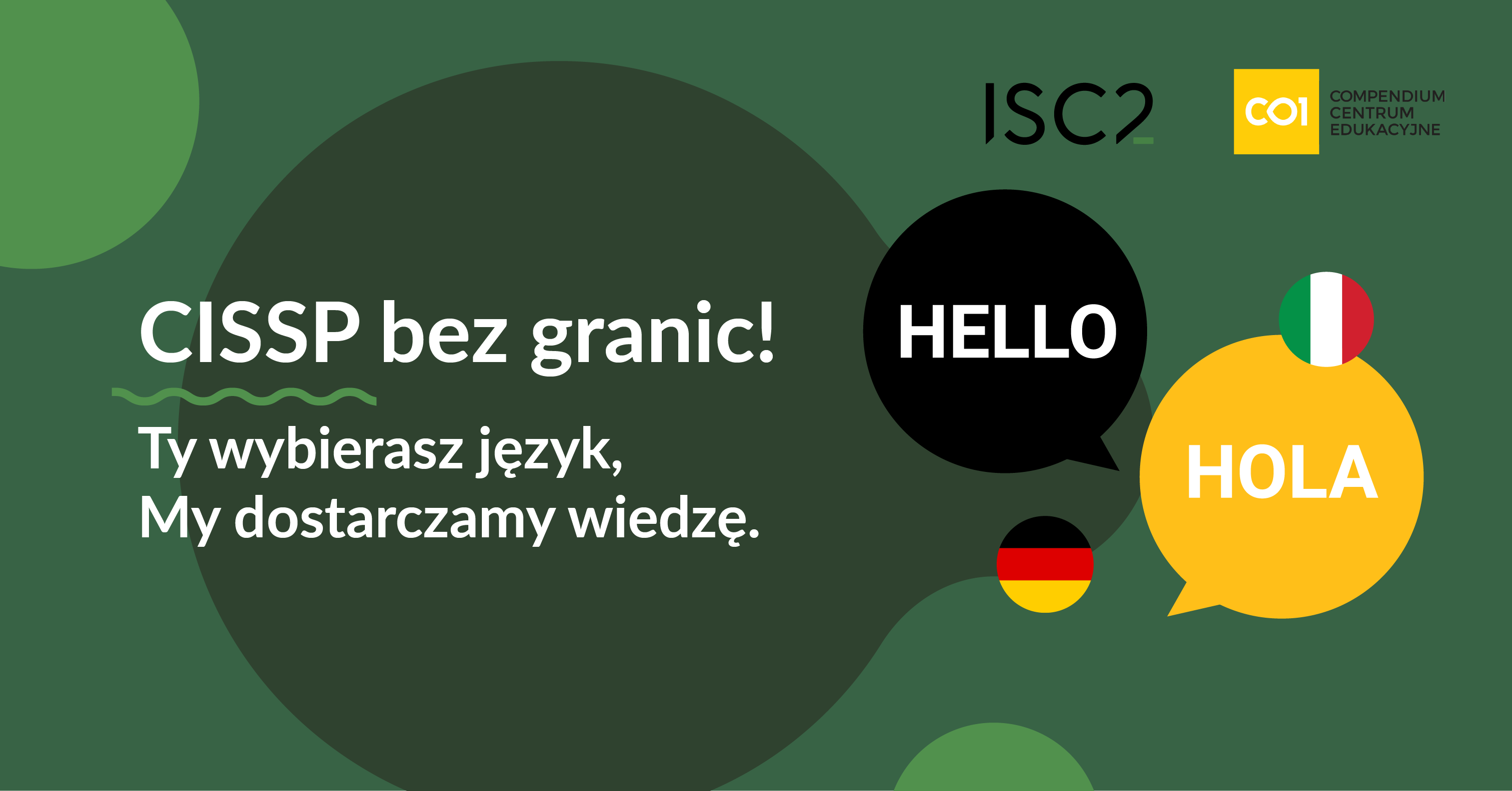 CISSP bez granic! Ty wybierasz język, My dostarczamy wiedzę
