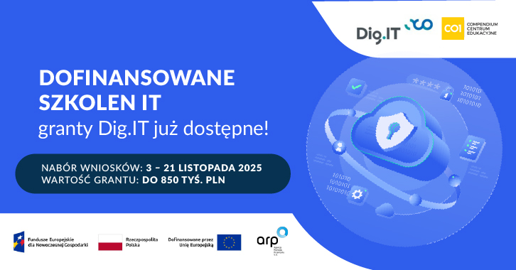 Dofinansowanie Szkoleń IT - granty Dig.IT już dostępne!